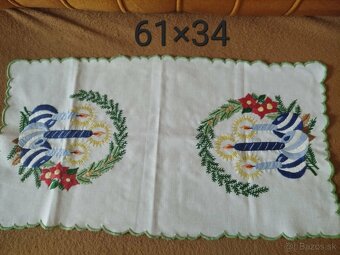 Ručne vyšívané obrusy. - 4