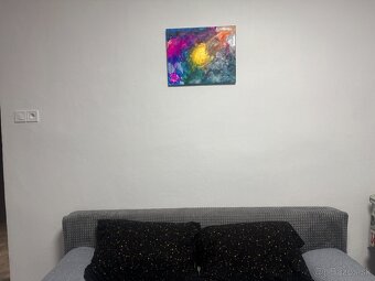 Predám originálny obraz Nebeský dopad, 50 x 40 cm - 4