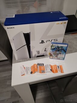 Playstation 5 slim+slúchadlá +nabíjačka +záruka - 4