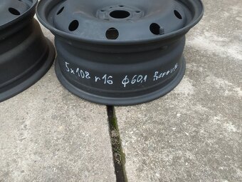 5x108 r16 plechové disky - 4