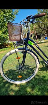 Retro bicykel s košíkom - 4