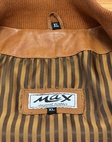 MAX original leather - panska kozena bunda hneda - 4