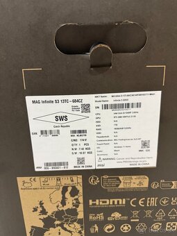 MSI MAG Infinite S3 I5-13400F/ RTX 3060 - 4