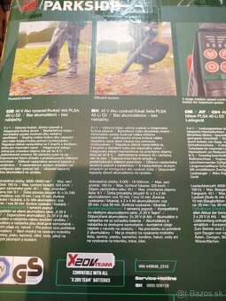 PARKSIDE® Aku vysávač/fúkač lístia PLSA 40-Li D2 – bez aku - 4