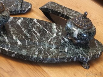 Kalamář-Luxusní starožitný psací set-top stav.. - 4