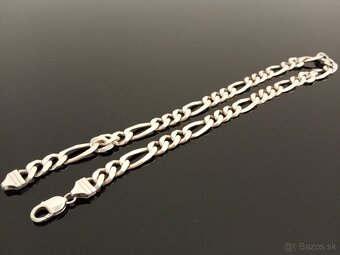 Strieborná retiazka Figaro 92g. - 4