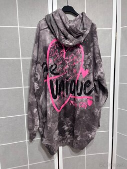 Oversize sivá mikina - 4