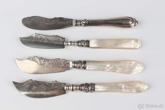 Predám starožitné strieborné nože - 4