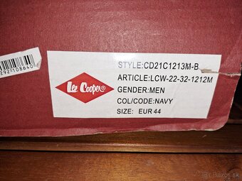 PÁNSKÉ BOTY LEE COOPER, TMAVĚ MODRÉ, VEL. 44 - 4