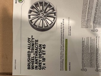 original kolesa škoda Karoq r18 57A07149 Trinity - 4