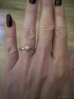 Diamantový snubný prsteň - 4