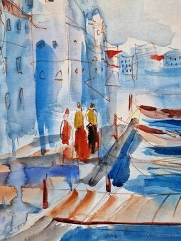 MOSHE LEIDER - (Akvarel) 2, Impresionizmus - 4