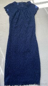Tmavo modré šaty  - S - 4