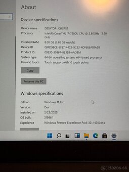 Lenovo ThinkPad T470s, Dotyková obrazovka - 4