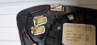 Sklo spätného zrkadla Škoda Superb III ľavé - 4