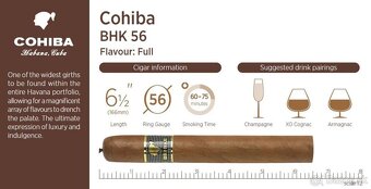 Cohiba BEHIKE - BHK56 - špičkové cigary z Kuby - 4