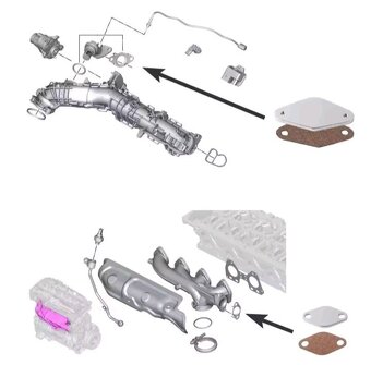 BMW zaslepenie EGR N47N,B47 - 4