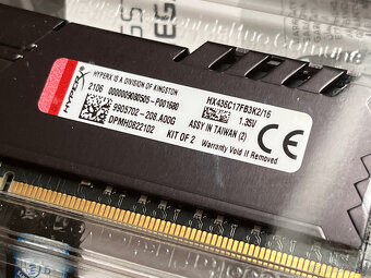 Kingston HyperX Fury Black DDR4 16GB (2x8GB) 3600MHz CL17 - 4