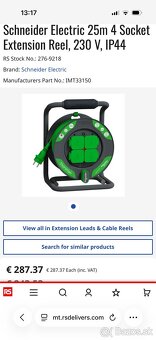 Schneider Profi Predlžovací kábel 25m - 4