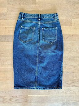 Dámska riflová midi sukňa veľkosť XS, zn. Mohito - 4