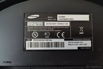 Monitor SAMSUNG Sync Master 2232BW s uhlopriečkou 22“ - 4