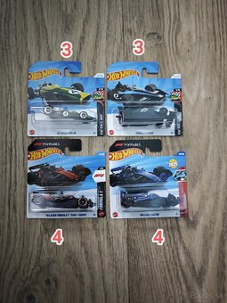 Hotwheels Königsegg, McLaren, formula - 4