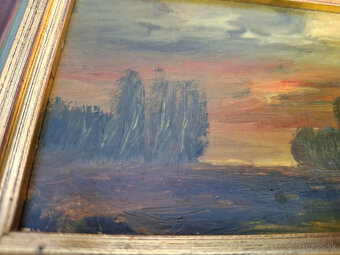 Predám starý obraz olejomalbu krajinka 18 € - 4