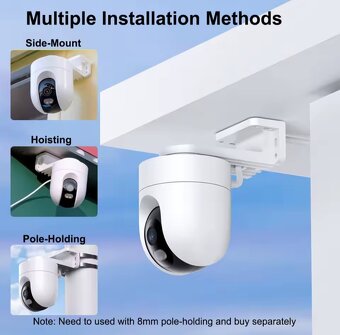 Otočná 360⁰ WiFi Kamera Xiaomi CW400 so Super 2.5K Obrazom - 4