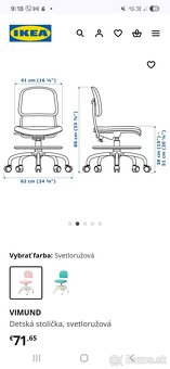 Rastúca stolička Vimund IKEA 2x - 4
