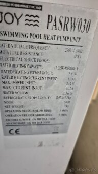 Predám tepelne čerpadlo bazenove 8KW hayward - 4