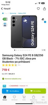 Samsung Galaxy S24 FE 8 GB/256 GB Black - 4