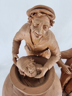 Starožitné terakotové súsošie - 32 /32 cm - 4