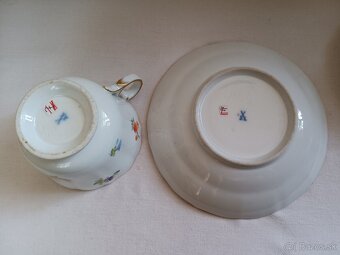 Míšeň, Meissen - malovaný porcelánový šálek - 4