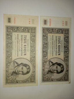 BANKOVKY 1000 KČS 1945, PRVNÍ A POSLEDNÍ VYDANÁ SÉRIE - 4