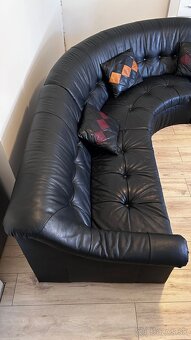 Kožená sedacia súprava + 2 kreslá – pravá koža - 4