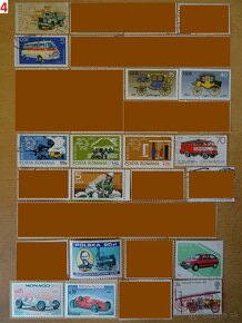 Nádherné poštové známky AUTÁ - 4