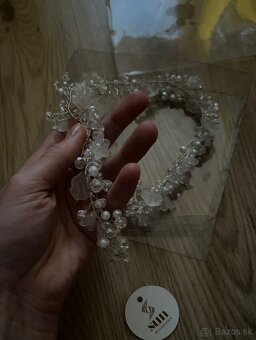 Svadba, svadobná korunka, svadobná čelenka - 4