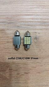 LED T10, T15, sulfidky C5W/C10W - 4