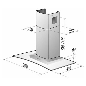 predam kominovy digestor Gorenje DKG9335E - 4