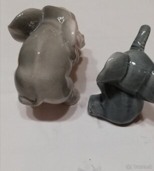 Sošky z porcelánu - sloniky - 4