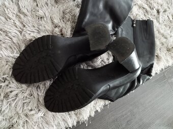 Kožené čižmy zn. Solo Femme 39 - 4