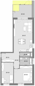 3 izbový byt s predzáhradkou - novostavba POPRADSKÁ - 4