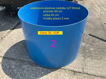 Plastová kaďa 416 L a smaltovaná vaňa na zrážkovú vodu - 4
