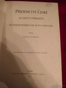 Písemnictví české slovem i obrazem  Václav Flajšhans 2 diely - 4