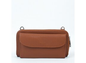 Kožená crossbody kabelka - peňaženka - 4