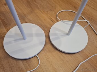 2x IKEA NYMÅNE Stojacia lampa, 3-bodová biela - 4