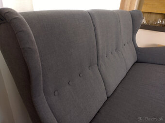 TOP STAV Ikea strandmon gauc sivy - 4