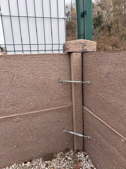 Betonovy zahon drevo podval vo farbe Cansas 11B vyska 80cm - 4