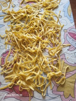Domáce rezance a domáce parpadelle(široké rezance - 4