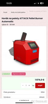 Predám peletový horák ATACK + podávač + zásobník 500L – komp - 4